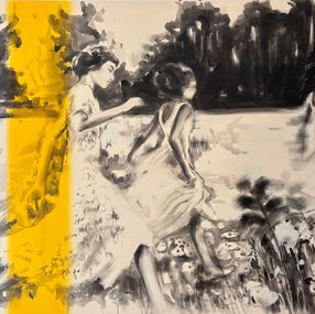Painting, Dans la prairie, Valérie Betoulaud