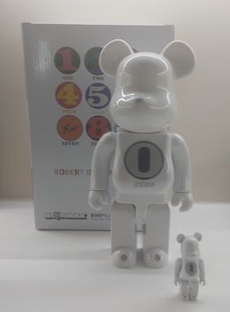 Design, Robert indiana × fragmentdesign 100% & 400% White, Bearbrick