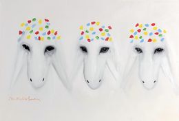 Peinture, Bride and Groom, Menashe Kadishman