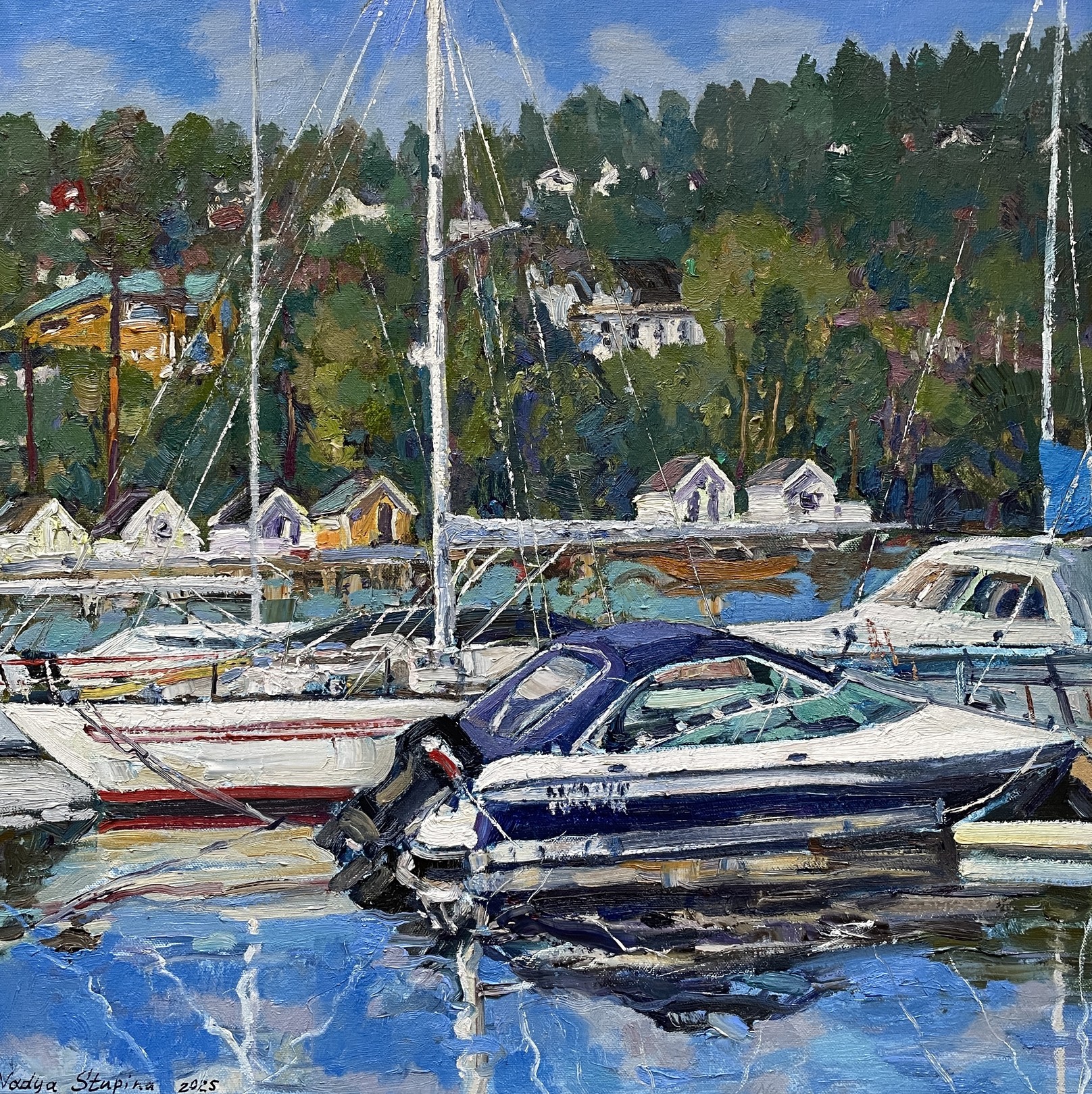 Nadezda Stupina, Boats in the Paddehavet Nadezda Stupina, Boats in the Paddehavet