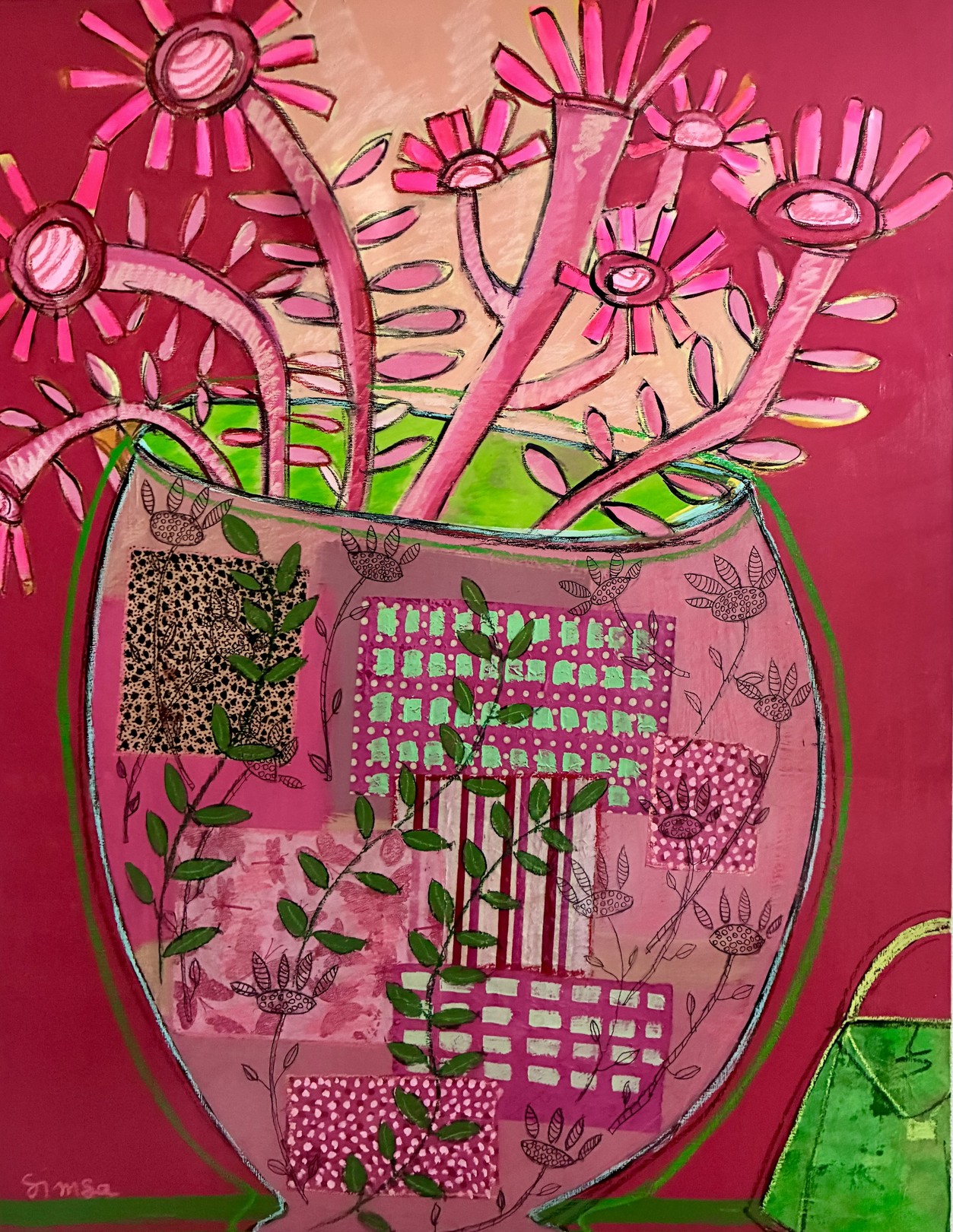 Patricia Simsa, Le vase rouge Patricia Simsa, Le vase rouge