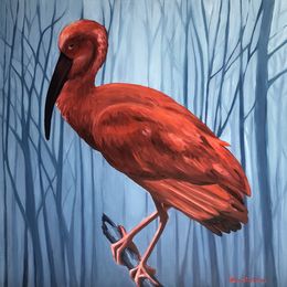 Gemälde, Red Bird, Daria Startseva