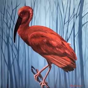 Gemälde, Red Bird, Daria Startseva