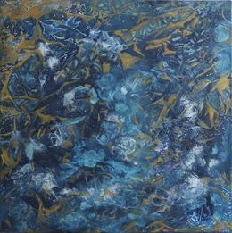 Peinture, Cosmic flowers, Anne Kuntsi