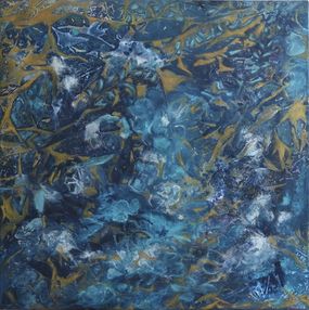 Gemälde, Cosmic flowers, Anne Kuntsi