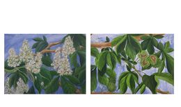 Gemälde, Two Springs and Two Autumns (diptych), Daria Habich