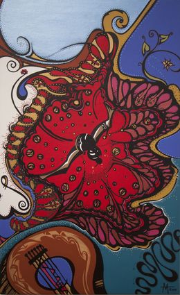 Peinture, Senorita Dancing, Megan Harmer