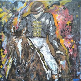 Gemälde, Blessed by the crowd - Al shaqab, Kalh Art Kalley