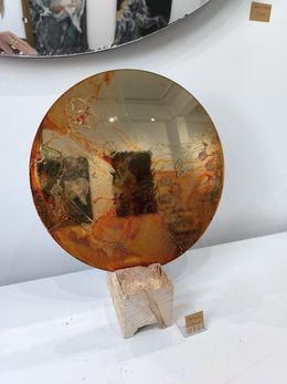 Design, Hermes orange planete solar sun space design gold or, Adélaïde Leferme