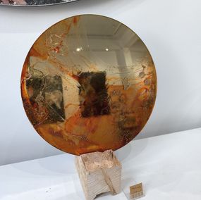 Design, Hermes orange planete solar sun space design gold or, Adélaïde Leferme