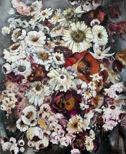 Painting, Living in a floral dream, Oksana Petrova