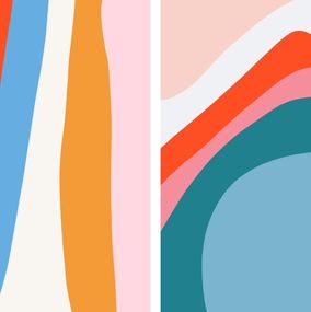 Fotografien, Healing 02 and Gaze Into The Lake 03, Diptych, Angelica Tcherassi