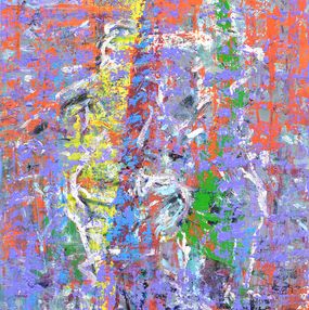 Peinture, Two happy friends, Borko Petrovic