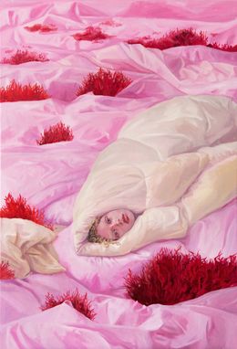 Peinture, Princess and the Pea. Pink, Anastasia Gladkova (Naska)