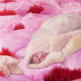 Peinture, Princess and the Pea. Pink, Anastasia Gladkova (Naska)