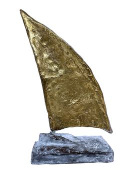 Skulpturen, Le petit voilier blanc et or... (Esprit voile), Olivier Messas