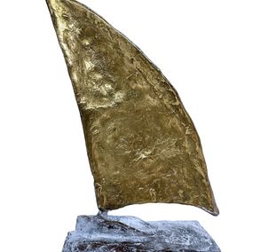 Skulpturen, Le petit voilier blanc et or... (Esprit voile), Olivier Messas