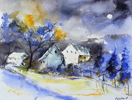Peinture, Where the moon watches quitely, Pol Ledent