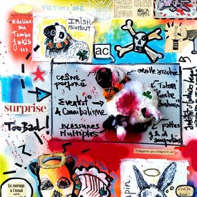 Painting, Arsène Lapin VS Micheline Brebis, Aurelie Cholley
