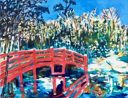 Gemälde, Le pont du parc Gantner, Aurelie Cholley