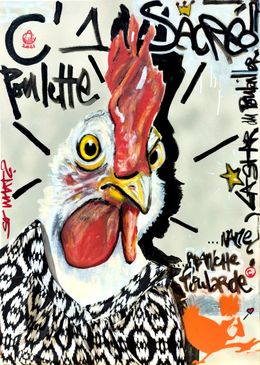 Painting, Sacré Poulette, Aurelie Cholley