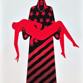 Print, Freedom / Prosperity At Any Price (White), Cleon Peterson