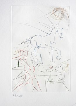 Drucke, La Parade (série Femmes et Chevaux), Salvador Dali