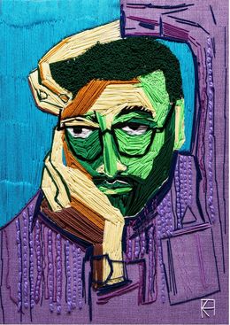 Peinture, Portrait of D.M, Karolina Feigina