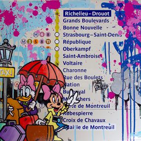 Pittura, Minnie X Daisy - Paris Metro Sign, Fat