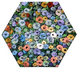Gemälde, Flower panel - landscape, Lilya Volskaya