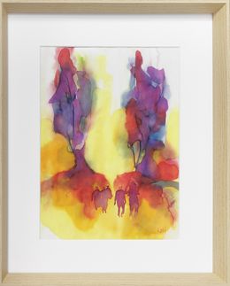 Peinture, Rendez vous, série : Ces gens venus d'ailleurs - Abstraction colorée, Kristof