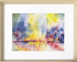 Peinture, Qu'il fut long le chemin, série : Ces gens venus d'ailleurs - Abstraction colorée, Kristof