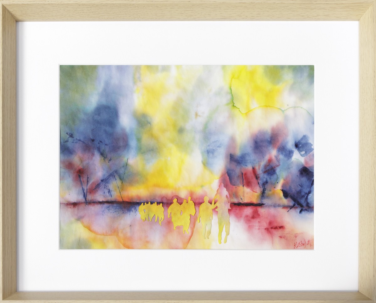 Kristof, Qu'il fut long le chemin, série : Ces gens venus d'ailleurs - Abstraction colorée Kristof, Qu'il fut long le chemin, série : Ces gens venus d'ailleurs - Abstraction colorée