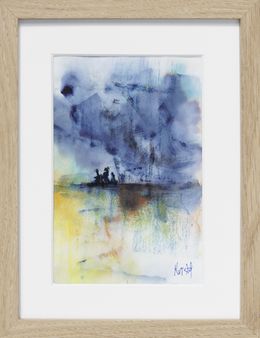 Peinture, L'arbre à palabres 2, série : Ces gens venus d'ailleurs - Abstraction colorée, Kristof