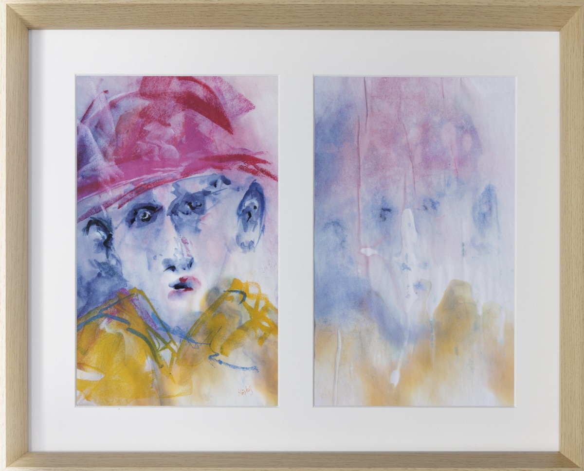 Kristof, Les visages - Portrait en diptyque et Abstraction colorée Kristof, Les visages - Portrait en diptyque et Abstraction colorée