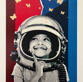 Print, Look at the stars (red / blue / gold) 1/1, Alessio-B