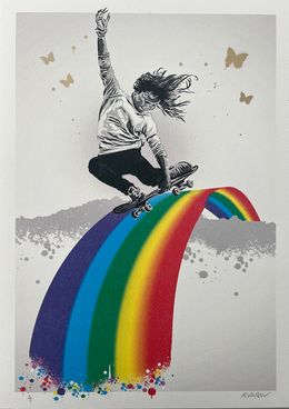 Édition, Rainbow Skate incl gold butteflies (1/1), Alessio-B