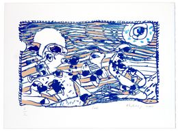 Print, En route (est), Pierre Alechinsky