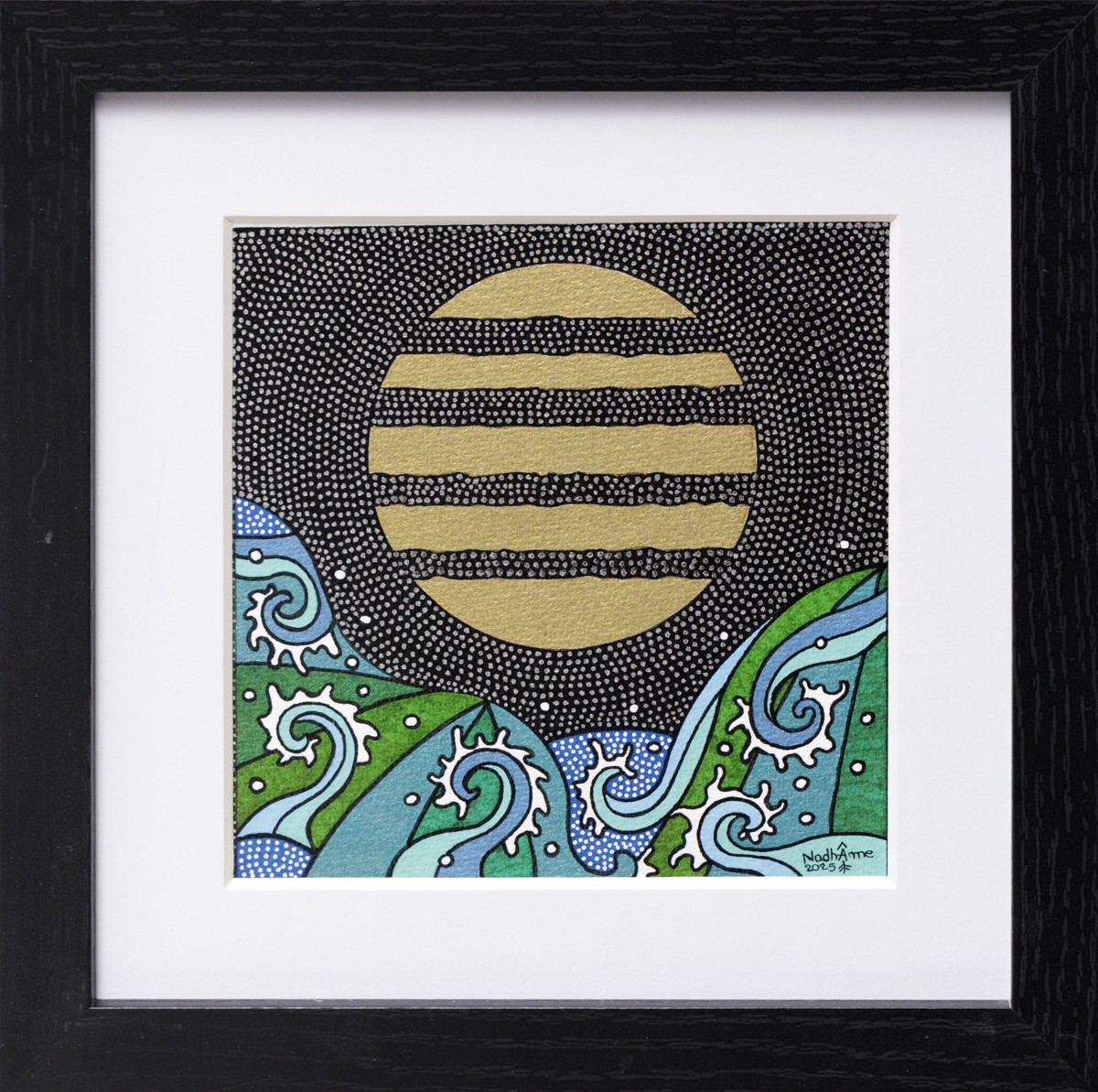 NadhÂme, Onde lunaire - Série paysage marin graphique NadhÂme, Onde lunaire - Série paysage marin graphique