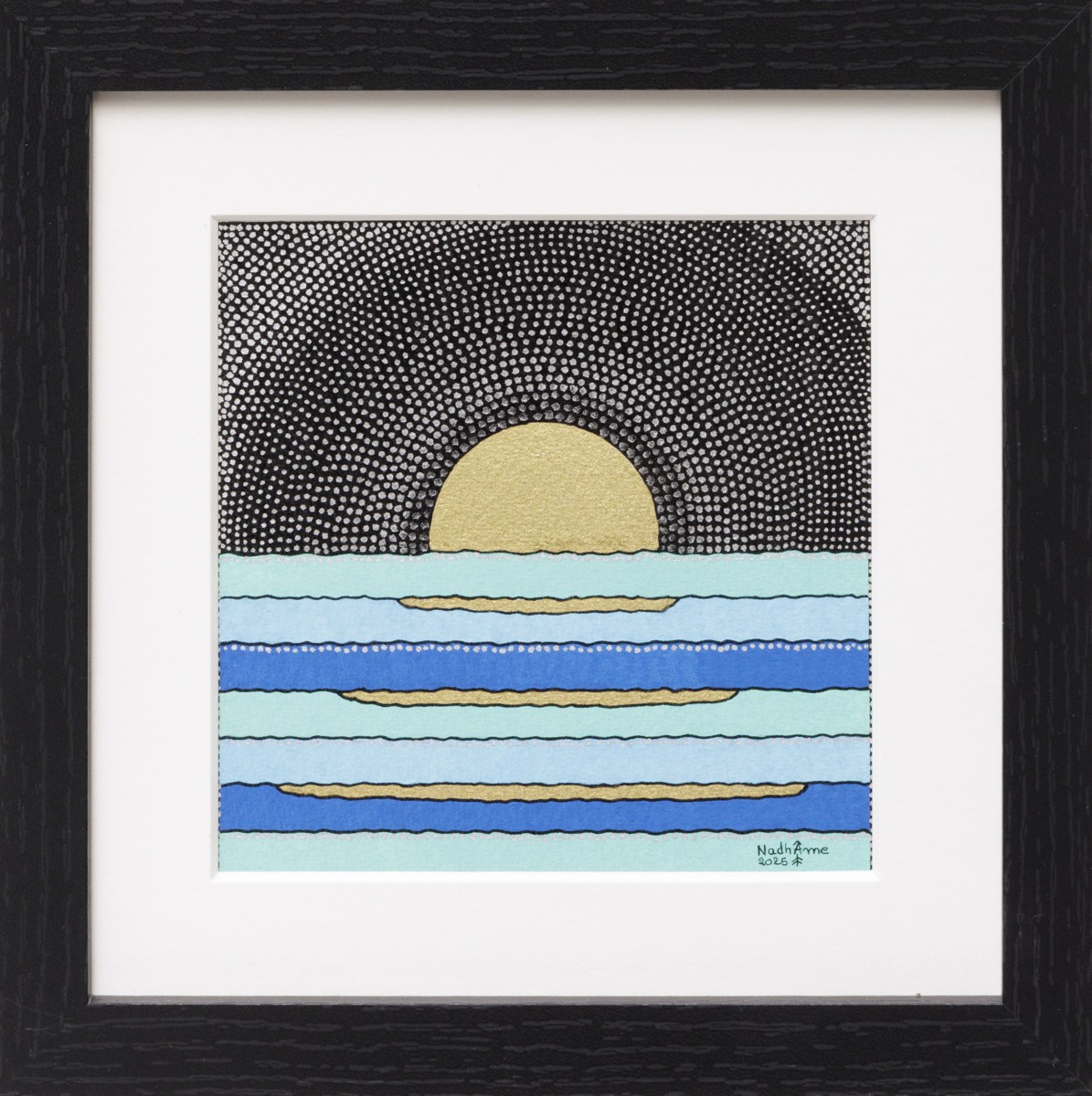 NadhÂme, Bleu espoir - Série paysage marin graphique NadhÂme, Bleu espoir - Série paysage marin graphique