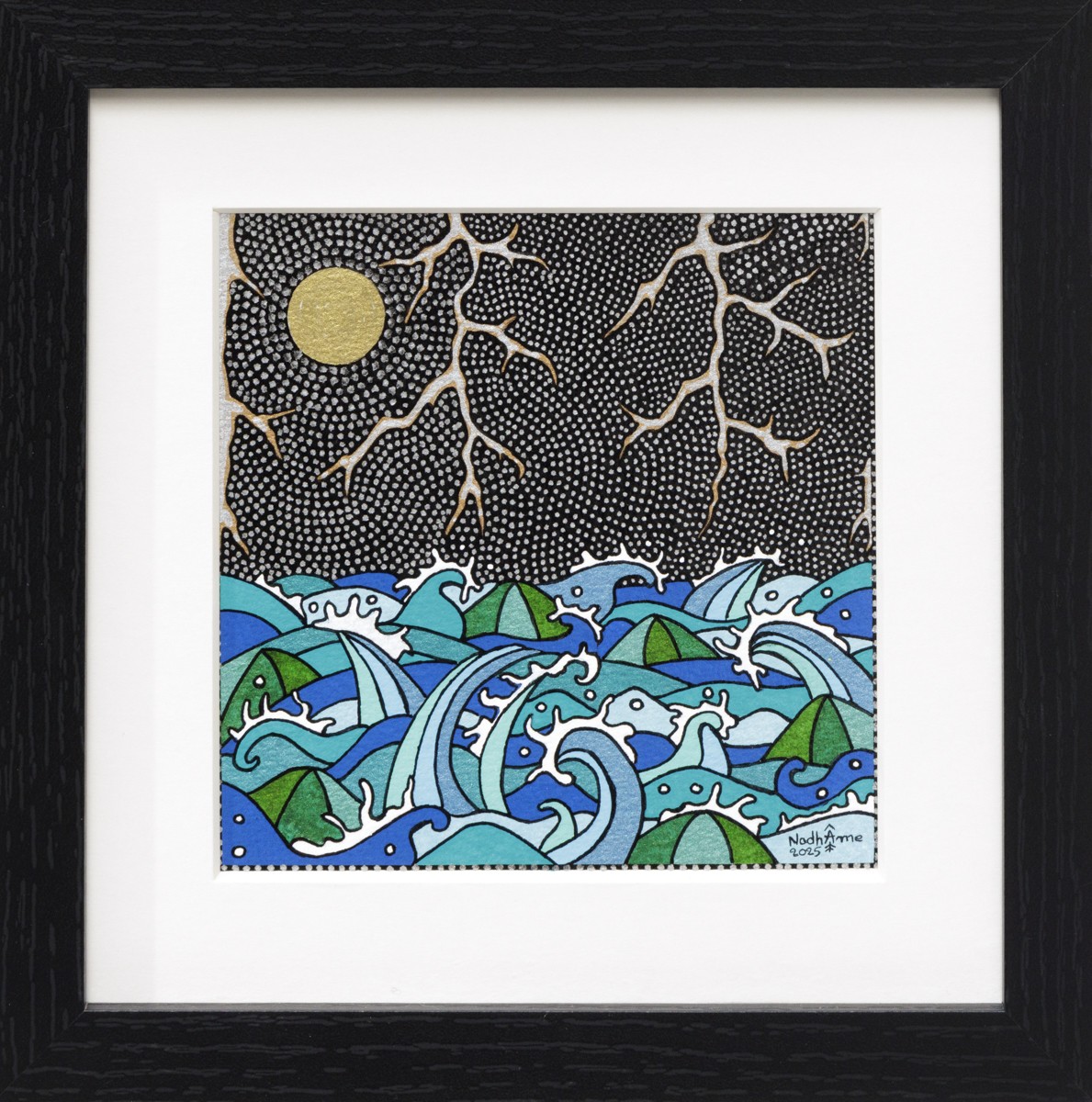 NadhÂme, Vagues d'orage - Série paysage marin graphique NadhÂme, Vagues d'orage - Série paysage marin graphique