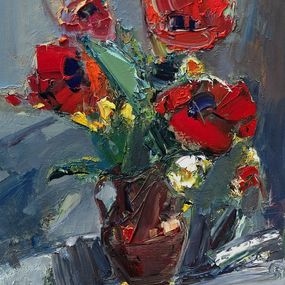 Peinture, Poppies in Flame, Mateos Sargsyan