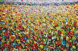 Painting, Wild Poppies Meadow, Andranik Harutyunyan
