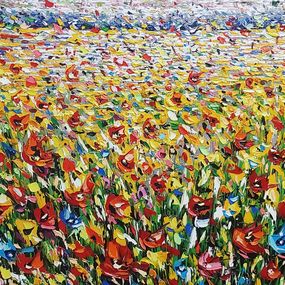 Peinture, Wild Poppies Meadow, Andranik Harutyunyan