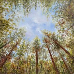 Gemälde, Golden Breath of the forest, Tanja Frost