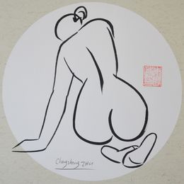 Dessin, Nu de dos, Changzheng Zhu