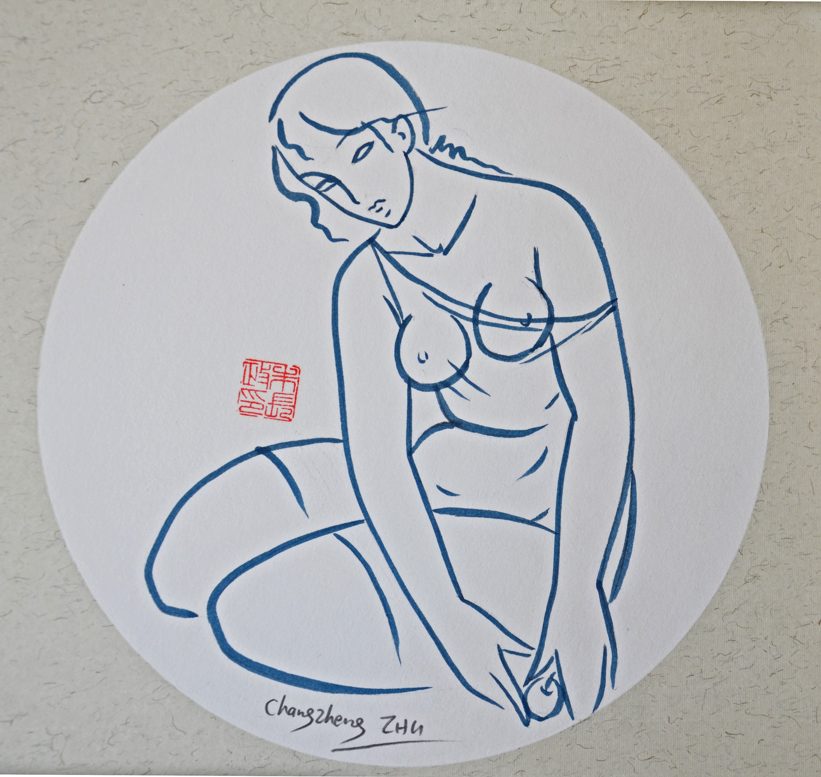 Changzheng Zhu, Femme assise Changzheng Zhu, Femme assise