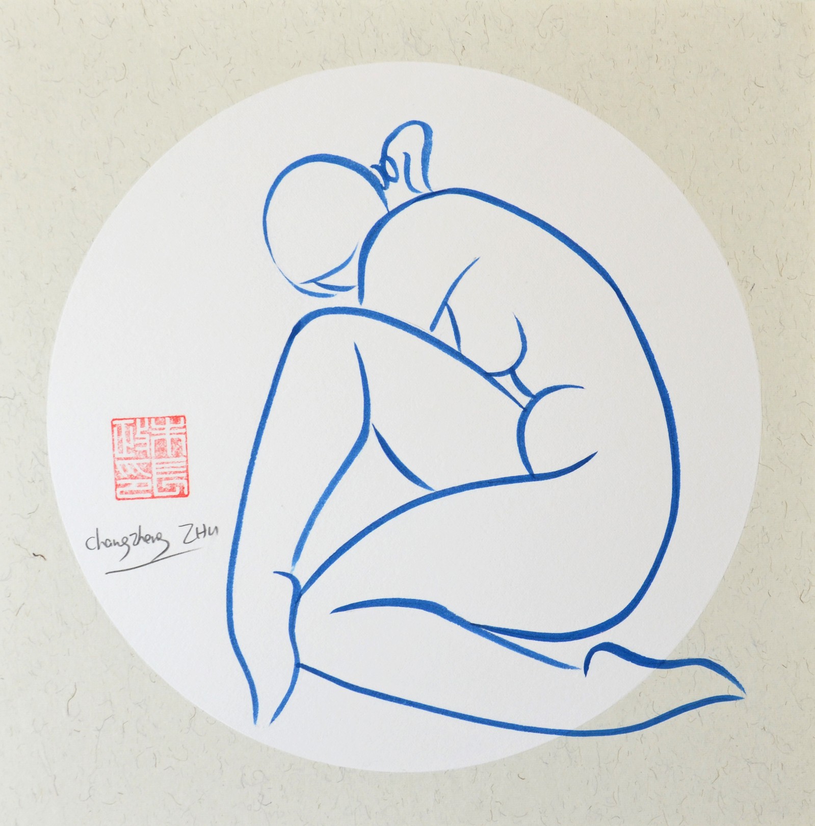 Changzheng Zhu, Nu de profil Changzheng Zhu, Nu de profil