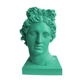 Sculpture, Apolo Green. Head Sculpture. From the series Apolo, Paloma Castello