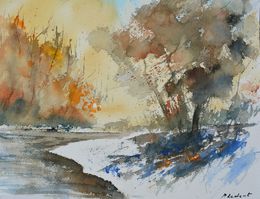 Peinture, Where the river forgets time, Pol Ledent